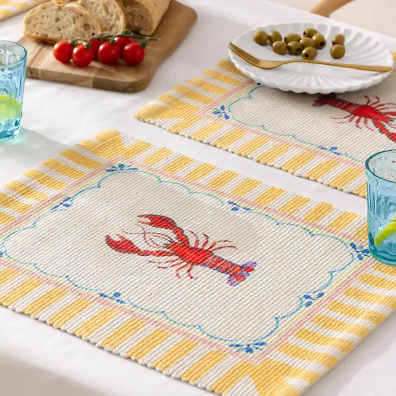 Brunch Stripes Indoor/Outdoor Placemats (Set of 4) - Furn