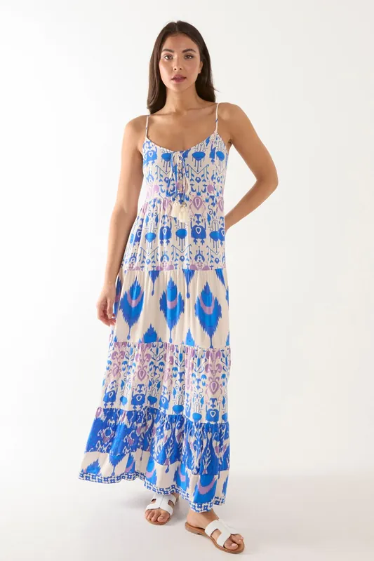 Tiered Maxi Dress - Blue Vanilla