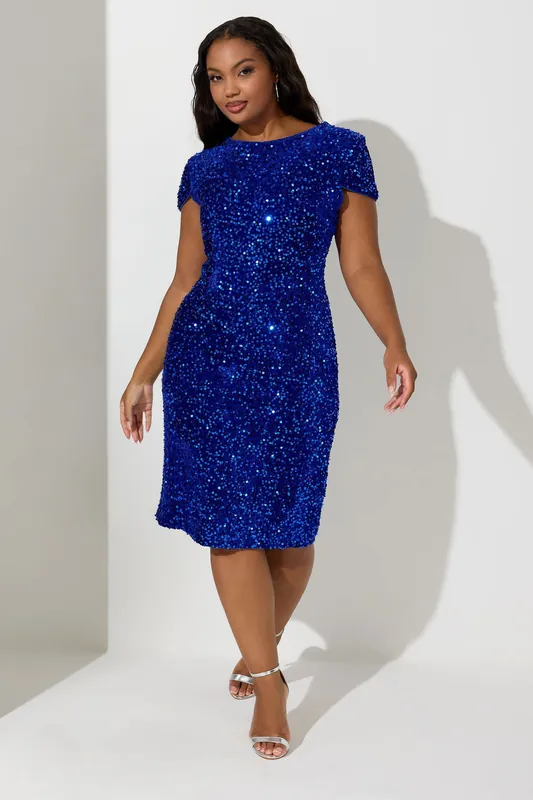 Velvet Sequin Dress - Yours