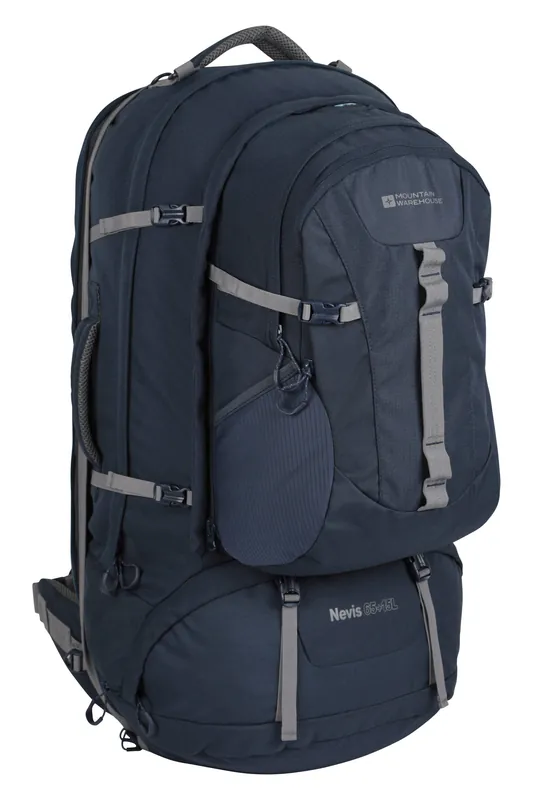 Travelling Rucksack 65L + 15L Detachable Day Travelling Bag - Mountain Warehouse