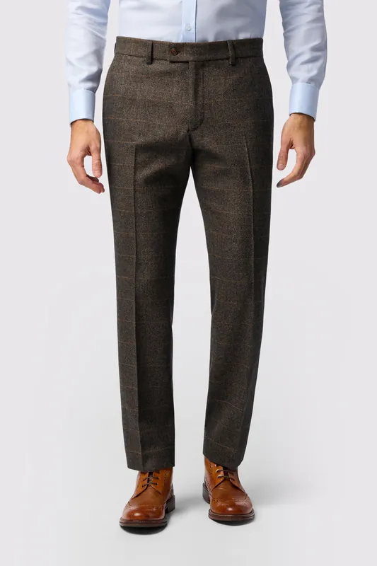 Flat Fronted Tailored Suit Trousers - Antique Rogue