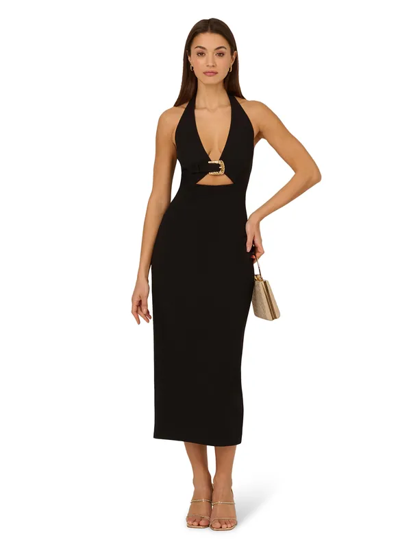Knit Crepe Midi Dress - Adrianna Papell