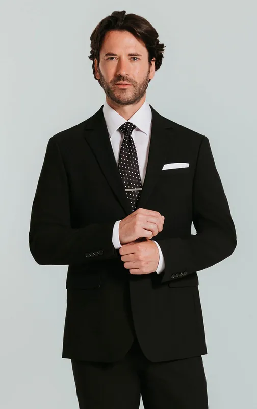 Black Slim Fit 2 Piece Suit - Dobell