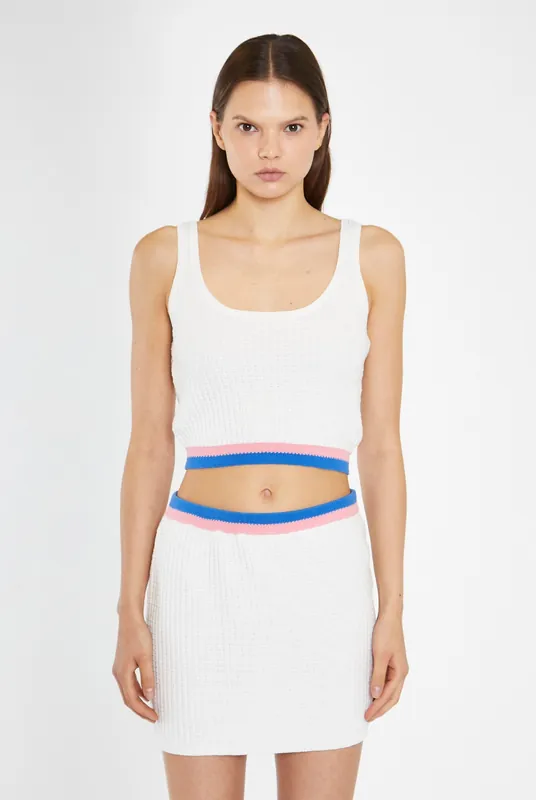 Off-White Multi Knitted Mini-Skirt