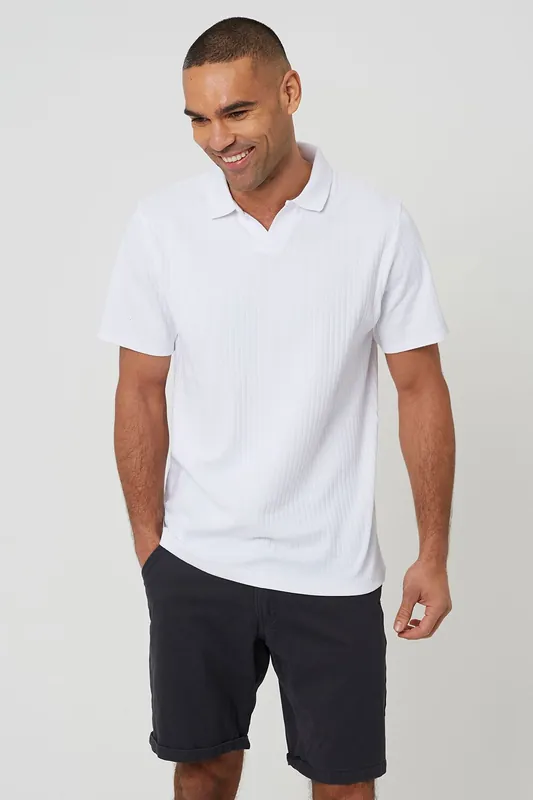 Trophy Neck Polo Shirt - Brave Soul
