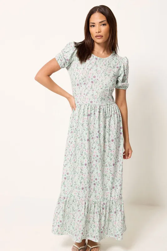 Petite Floral Maxi Dress - PixieGirl