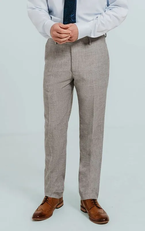 Grey Flannel Suit Trousers - Dobell