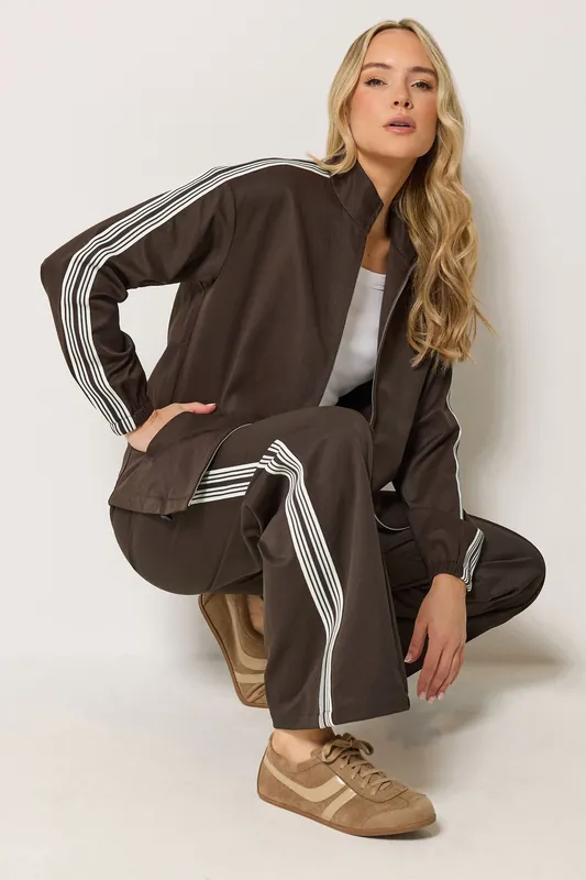 Tall Side Stripe Wide Leg Trousers - Long Tall Sally