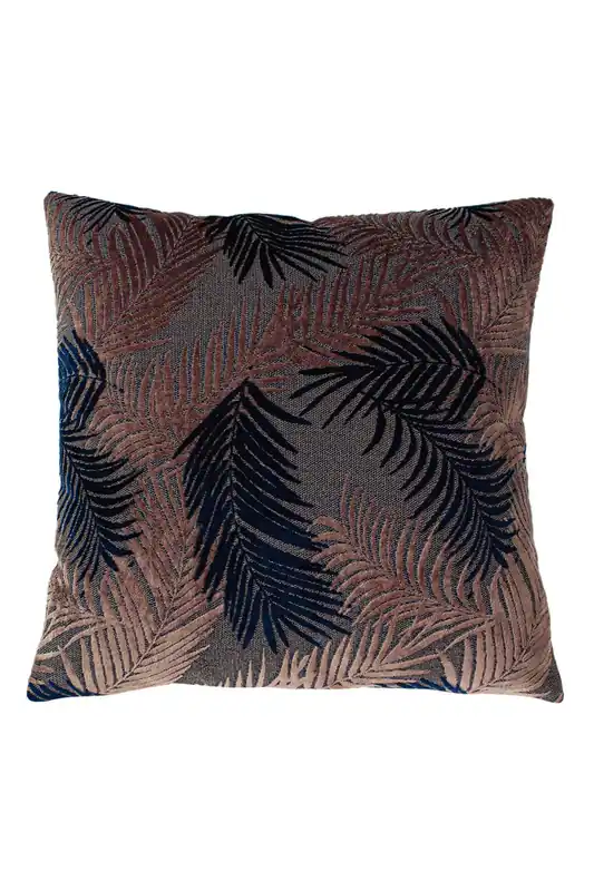 Palm Grove Velvet Jacquard Fern Cushion - Paoletti