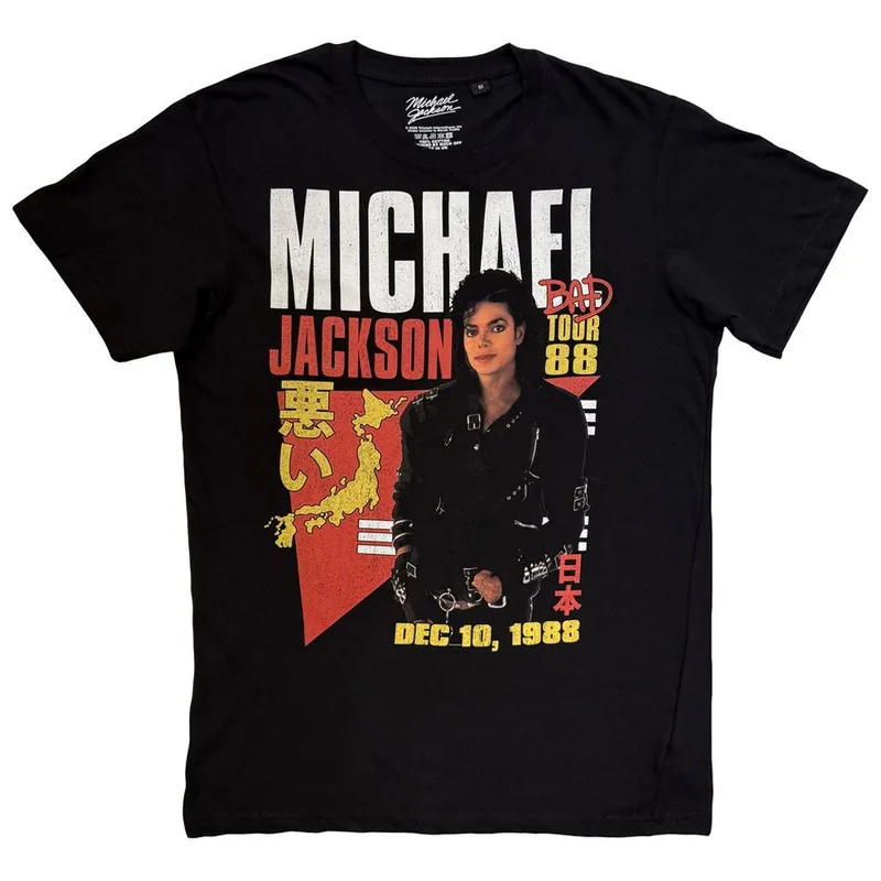 Michael Jackson Bad Tour 88 Tokyo T Shirt - Rock Off officially Licensed Products