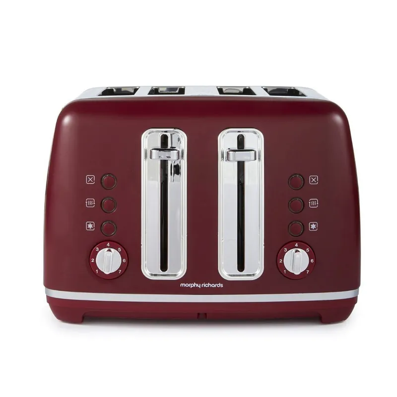 Accents 4 Slice Toaster Rhubarb - Morphy Richards