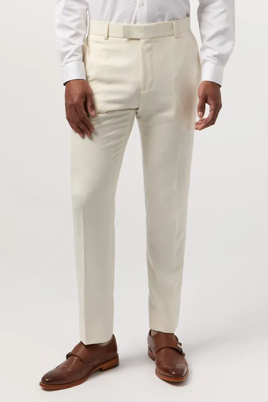 Blake Ivory Slim Fit Trouser - Antique Rogue