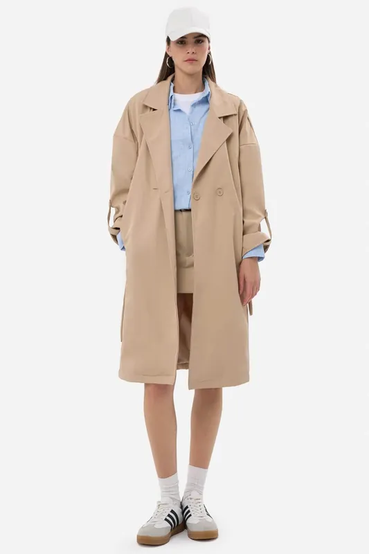 Oversized Belted Trenchcoat - Hiccup