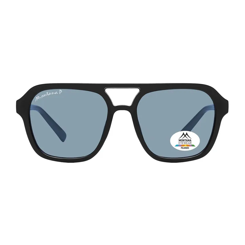 Aviator Black Blue Polarized MP174 - montana