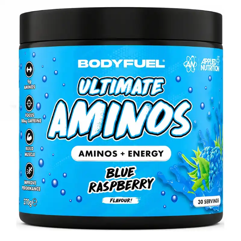 BodyFuel Ultimate Aminos Powder - Blue Raspberry - 30 Servings
