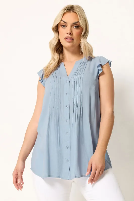 Sleeveless Pintuck Top - Yours