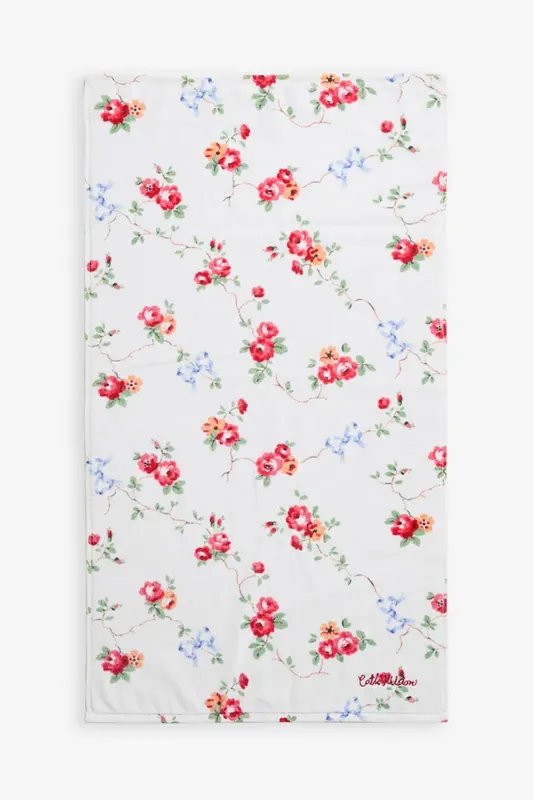 Floral Rose and Bows Velour Printed Hand Towel - Cath Kidston