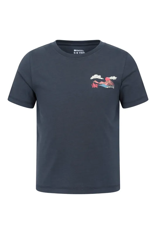 Wales' Casual Soft Lightweight Breathable Short Sleeve T-Shirt