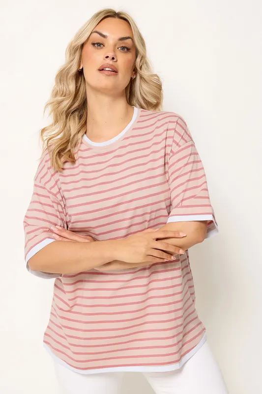 Stripe 2-In-1 Boxy T-Shirt