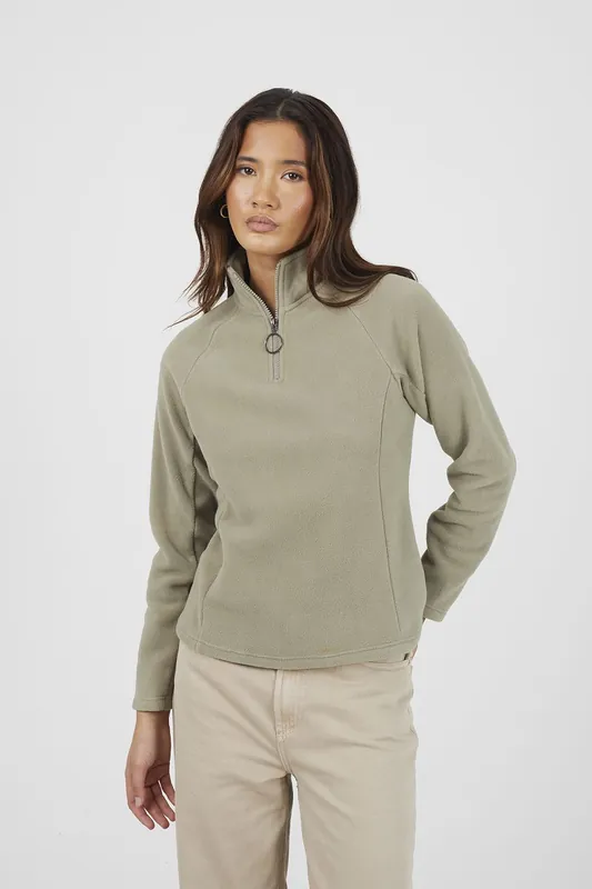 Quarter Zip Polar Fleece Sweatshirt - Brave Soul