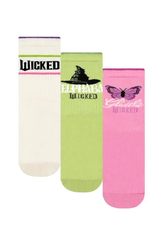 Glinda And Elphaba Pack Of 3 Socks - Wicked