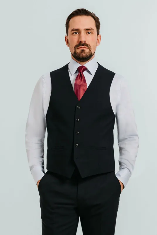 Navy Waistcoat - Dobell