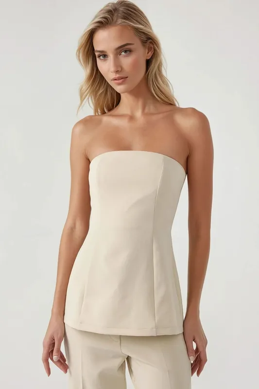 Strapless Fitted Long Top - Hiccup