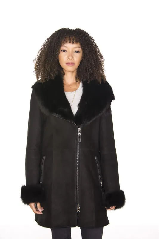 Suede Merino Sheepskin Coat-Ringwood