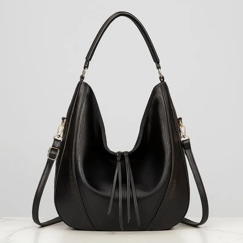 Shoulder Underarm Large Hobo Tote Bag - AJVANI