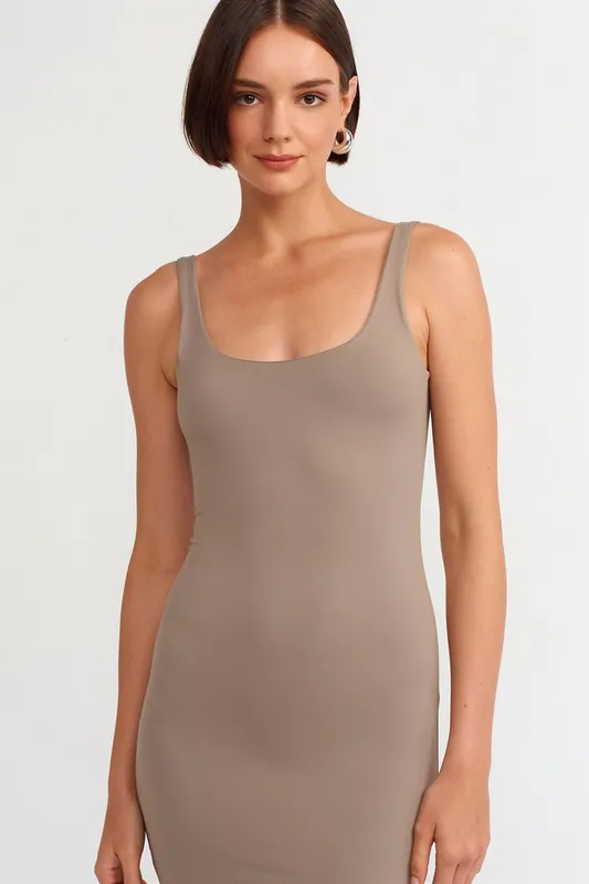 Sleeveless Bodycon Midi Dress - Dilvin