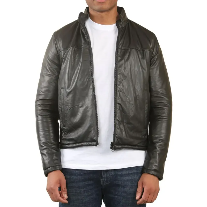 Reversible Quilted Leather Jacket - TruClothing
