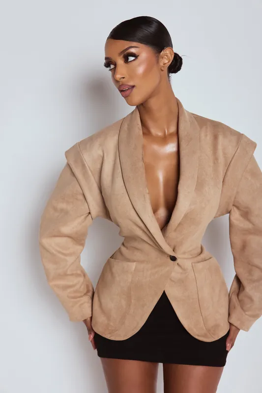 The Suede Jacket Nude - LEMONLUNAR