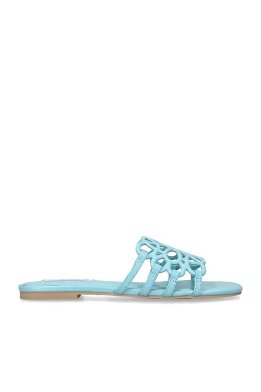 Lotus Blue' Leather Sandals - STEVE MADDEN