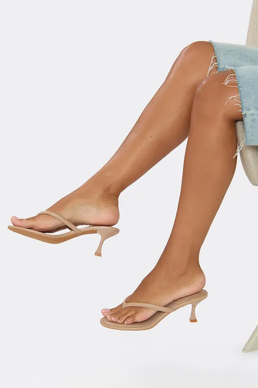 Faux Leather Chunky Mules - EGO