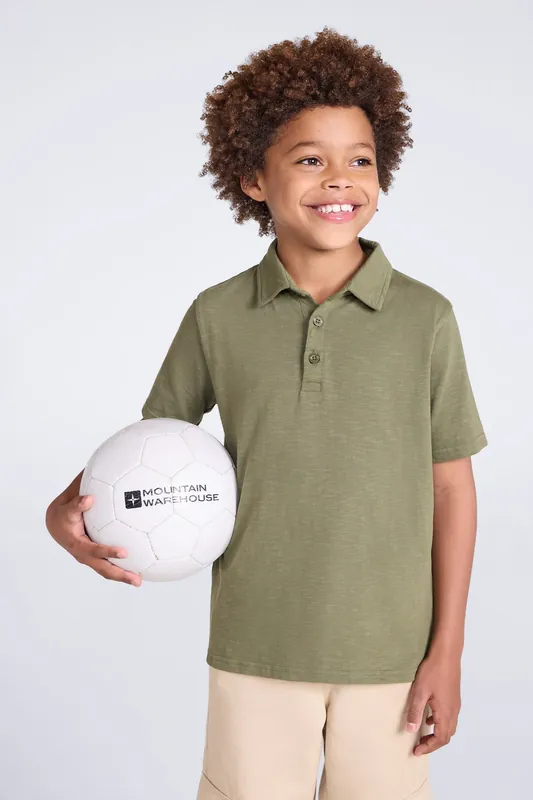 ’Slub’ Lightweight Breathable UV Protection Comfy Polo Shirt - Mountain Warehouse