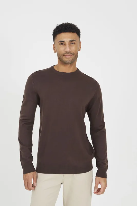 Crew Neck Knitted Jumper - Brave Soul