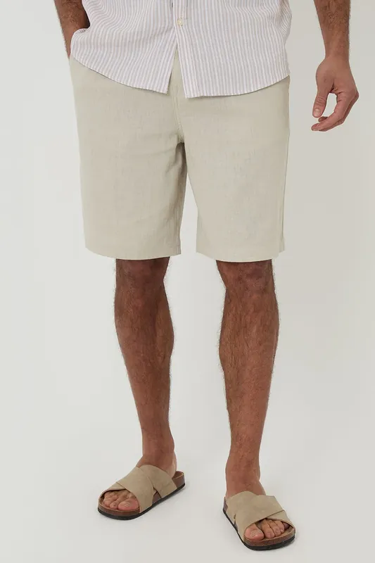 Linen Blend Chino Shorts - Threadbare