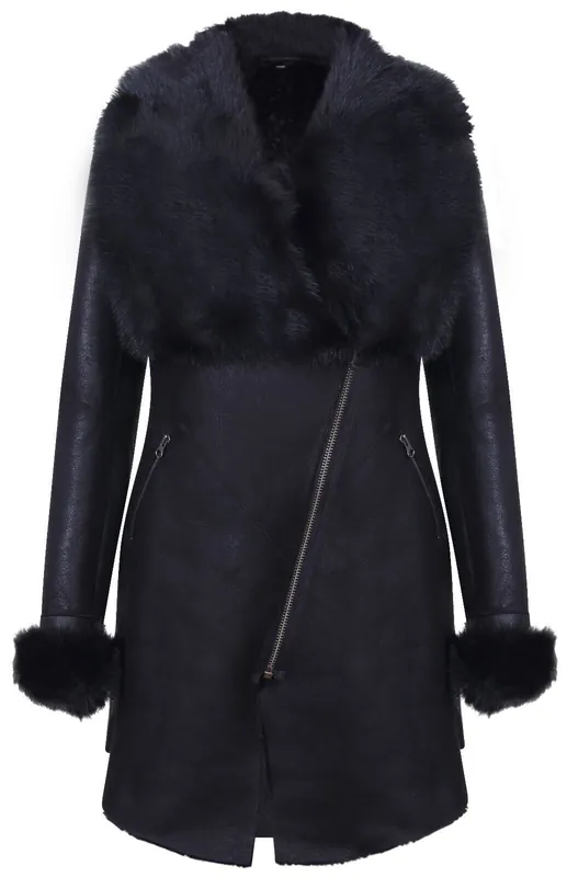 Merino Shearling Coat with Toscana Collar-Fortaleza
