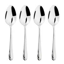 Cutlery 18/8 Stainless Steel Tea Spoon 4pc Set Versailles - Glim & Glam