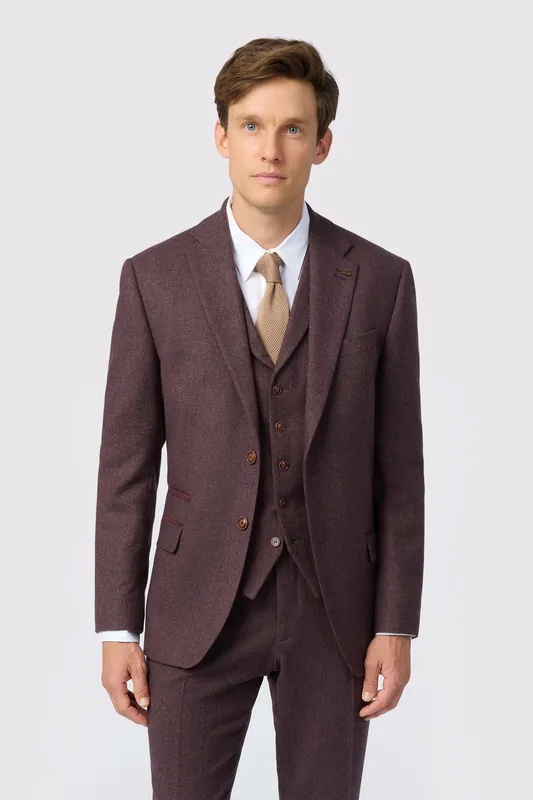 Mulberry Heringbone Tweed Jacket - Antique Rogue