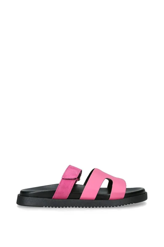 Missile Pink' Suede Leather Sandals - STEVE MADDEN