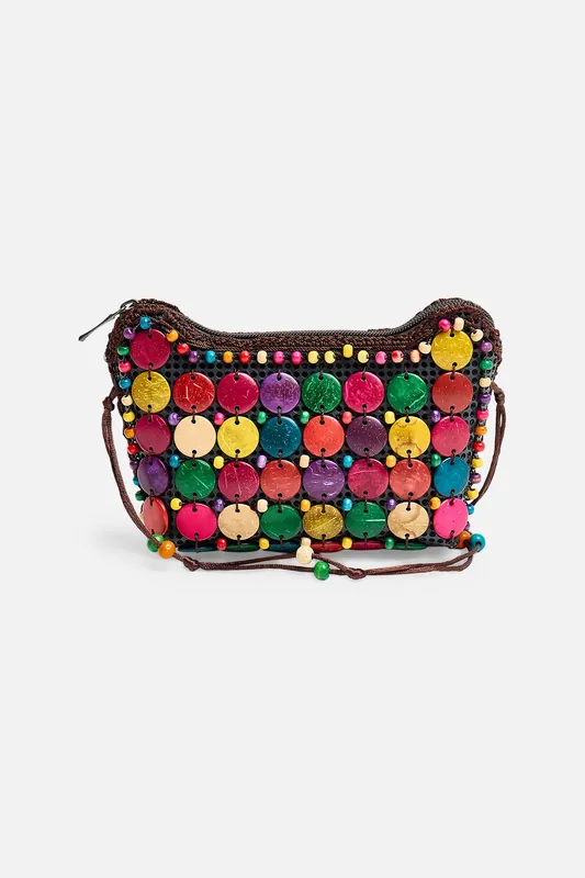 Beaded Multi Crossbody Bag - Public Desire