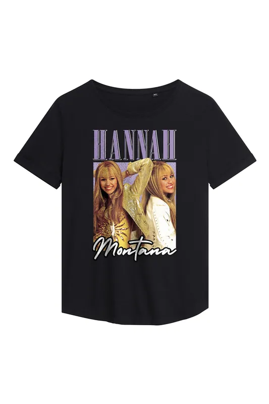 Hannah Montana Montage Fashion T Shirt, Black - Disney