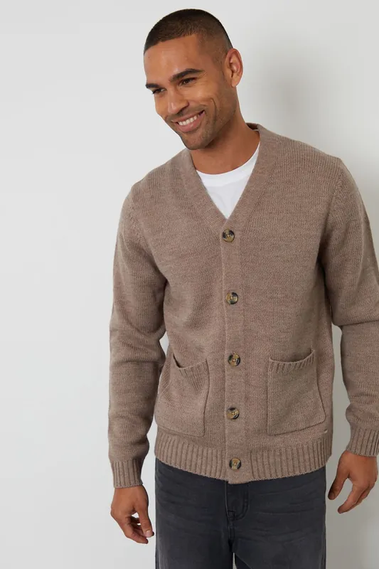 Knitted V-Neck Cardigan