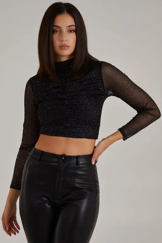 Sparkle Long Sleeve Top - Pink Vanilla