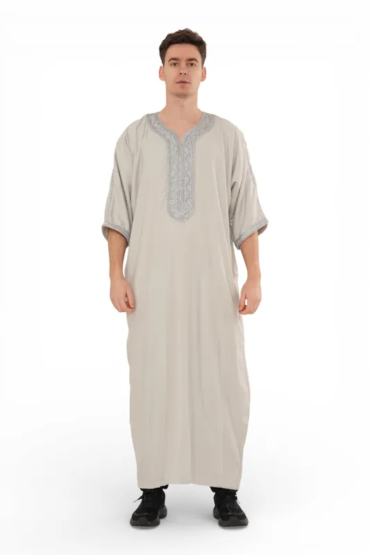 Moroccan Thobe Robe Eid Djellaba Gandoura Jubba- HM65