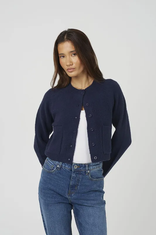 Raglan Sleeve Soft Knit Cardigan - Brave Soul