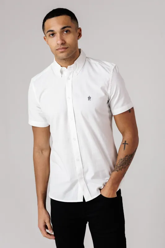 Cotton Short Sleeve Oxford Shirt - French Connection
