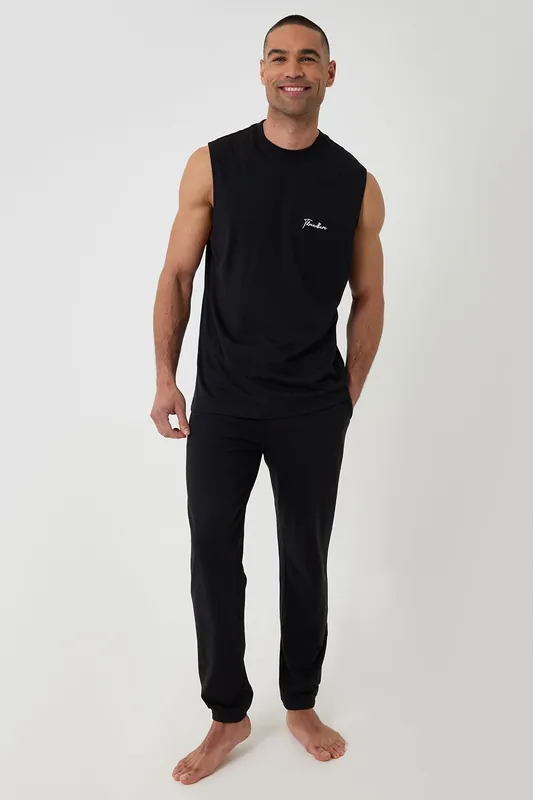 Relaxed Fit Sleeveless Lounge Set - Threadbare