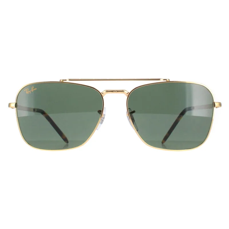 Square Gold Green RB3636 New Caravan - Ray-Ban